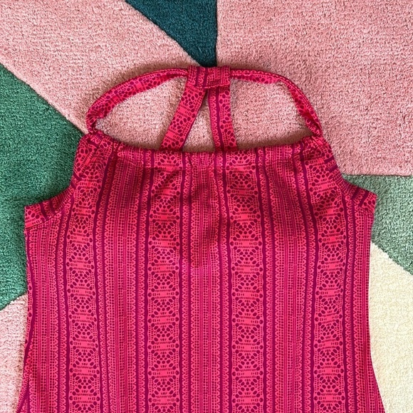 Prana Quinn Fuchsia Lace Pink Mandala RacerBack Active Outdoor Dress - Picture 10 of 17